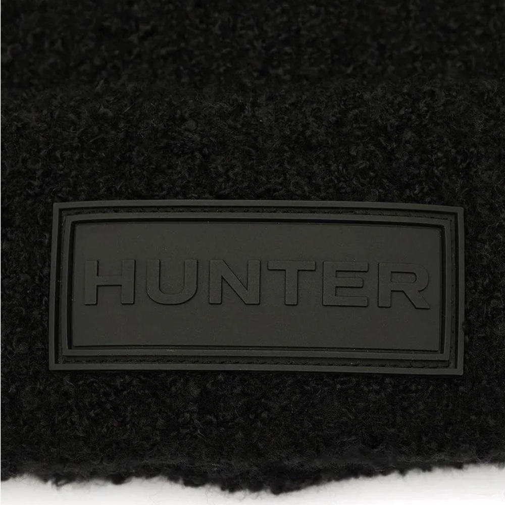 NWT HUNTER Black Tonal Patch Beanie - Picture 4 of 6